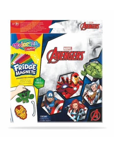 Magnes na lodówkę mix 6 wzorów Avengers 91468 Colorino Creative