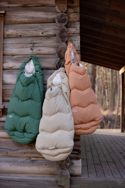 Śpiworek do wózka/fotelika Voksi Explorer - zielony motylki