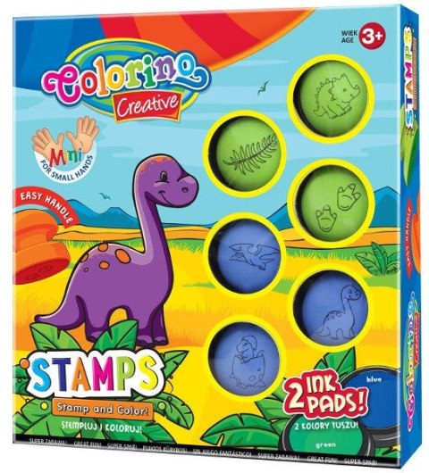 Zestaw stempelków DINO 6 szt Colorino Kids