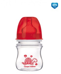 Canpol Babies - Butelka szerokootworowa antykolkowa EasyStart "Kolorowe zwierzęta" 120ml
