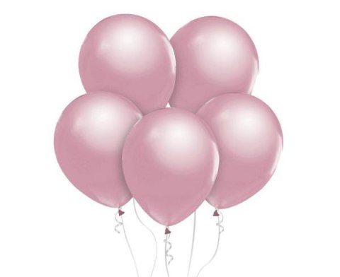 Balony Beauty&Charm, metaliki j. różowe 12"/ 10 szt. CB-1MJR