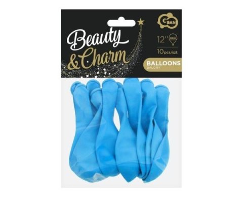 Balony Beauty&Charm, pastelowe blady niebieski 12"/ 10 szt. CB-1PBN