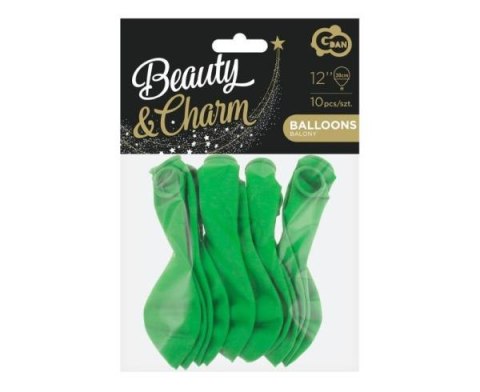 Balony Beauty&Charm, pastelowe zielone 12"/ 10 szt. CB-1PZI