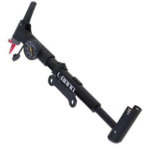 Pompka do roweru z manometrem RALLEX rowerowa ręczna do piłki materaca z uchwytem na rower