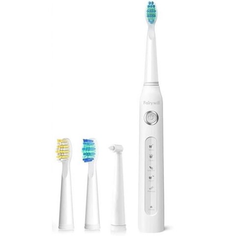 Szczoteczka soniczna elektryczna Fairywill D7 biała + 4 końcówki