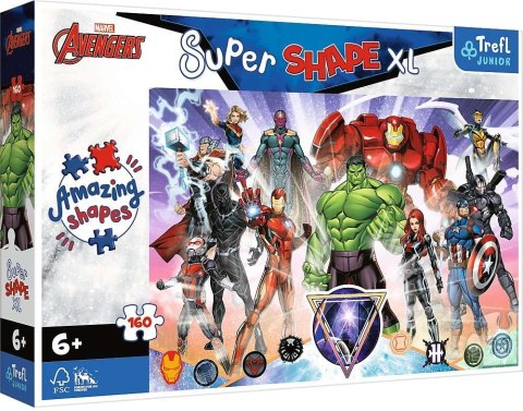 TREFL 50023 Puzzle 160 XL Odwaga Avengers