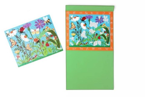 Scratch, 2 w 1 Puzzle magnetyczne i gra Szukaj z lupą - Robaczki 30 el.