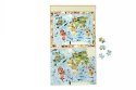 Scratch, 2 w 1 Puzzle magnetyczne i gra obserwacyjna - Mapa świata 80 el.