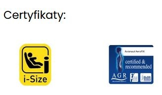 AEROFIX 2.0 + baza IQ 67-105 cm Avionaut fotelik samochodowy przodem i tyłem 0-17,5KG - AF.NL.04 Navy