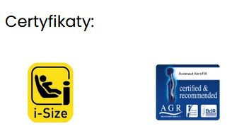 AEROFIX 2.0 i-Size 67-105 cm Avionaut fotelik samochodowy przodem i tyłem 0-17,5KG - AF.NL.01 Grey