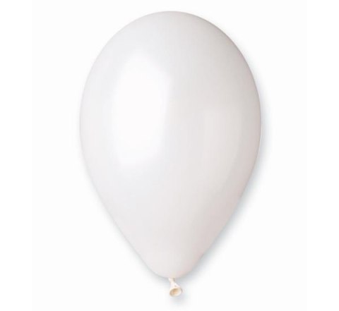 Balon G110 metaliczne 12" perłowo-białe 29/100szt Godan