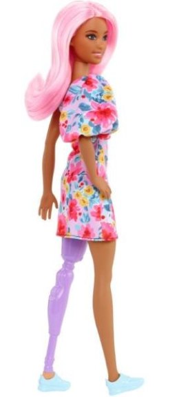Lalka Barbie Fashionistas Sukienka na jedno ramię / Proteza nogi HBV21 MATTEL