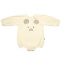 Pom Pom - rampers OverSize BOHO TEDDY Ivory roz L