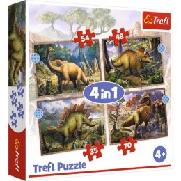 Puzzle 4w1 Ciekawe dinozaury 34383 Trefl p8