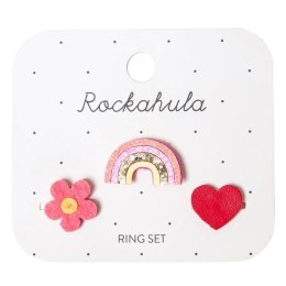 Rockahula Kids - 3 pierścionki Hippy Rainbow