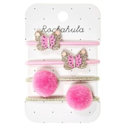 Rockahula Kids - 4 gumki do włosów Bright Butterfly