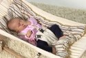 SUNNY CACAO - materacyk, kocyk do hamaków niemowlęcych #T1