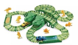 Tor wyścigowy raj park Dinozaurów autka tory 240 elementów