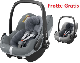 Pebble Pro i-Size Maxi-Cosi + Frotte fotelik samochodowy od urodzenia do ok. 12 miesiąca życia 45 cm do 75 cm - Essential Grey