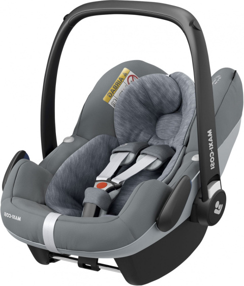 Pebble Pro i-Size Maxi-Cosi + Frotte fotelik samochodowy od urodzenia do ok. 12 miesiąca życia 45 cm do 75 cm - Essential Grey