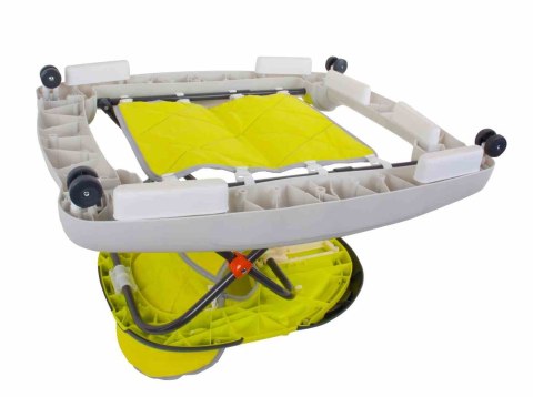 Chodzik kołyska z kierownicą - cytrynowo szary