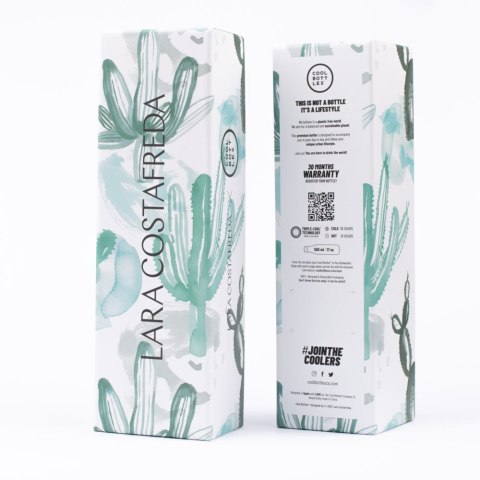 Cool Bottles Butelka termiczna Xclusive! 500 ml Lara Costafreda - Watercolor Cactus