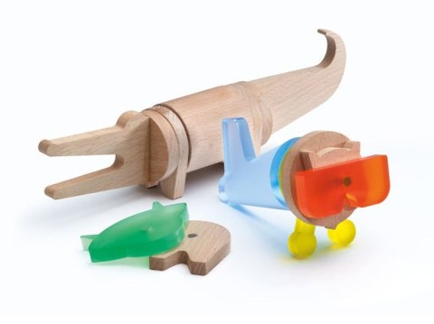 Lekkid, drewniane magnetyczne klocki konstrukcyjne - Dżungla