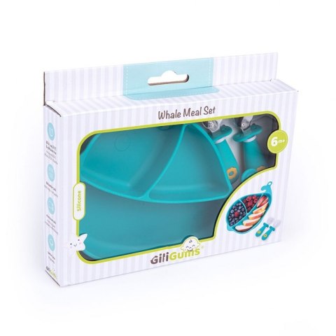Talerz wieloryb+sztuć. morski GILIGUMS