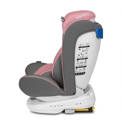 BASTIAAN Isofix 0-36kg 360° Lionelo fotelik samochodowy - Pink Baby