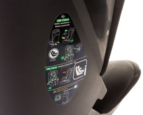 Fotelik App-fix I-Size 100-150 cm black 4baby