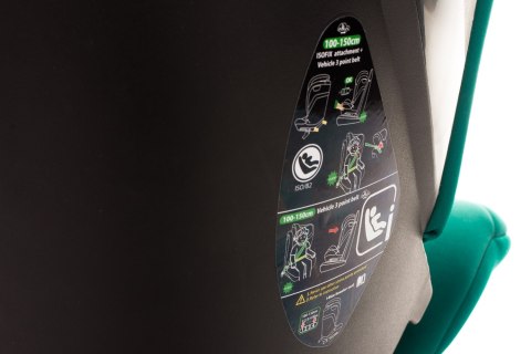 Fotelik App-fix I-Size 100-150 cm green 4baby