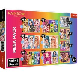 Puzzle 10w1 Kolekcja modnych laleczek - MGA Rainbow High 96000 Trefl