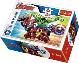Puzzle 54el mini Bohaterowie Avengers. Marvel 54166 TREFL 19613,19614,19615,19616 Cena za 1szt p240