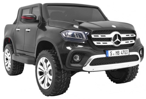 Mercedes Benz X-Class dla dzieci Czarny Pickup + Pilot + Napęd 4x4