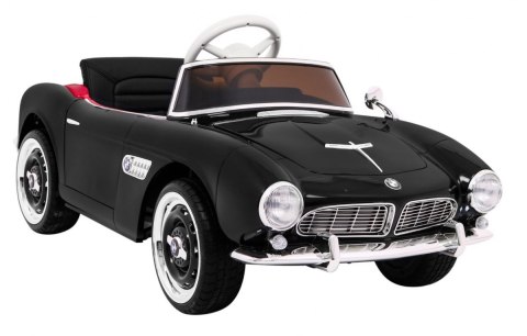 Autko BMW 507 Retro elektryczne dla dzieci Czarny Roadster