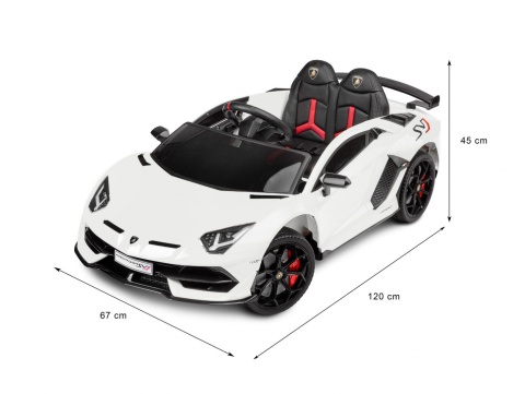 Pojazd na akumulator Toyz Lamborghini Aventador SVJ WHITE