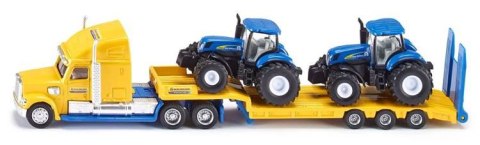 SIKU S1805 Ciężarówka z traktorami New Holland