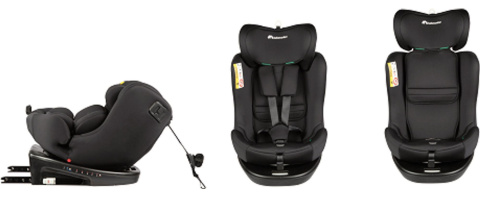EvolveFix i-Size 0-36 isofix RWF Bebeconfort obrotowy 360 fotelik samochodowy - Black Mist