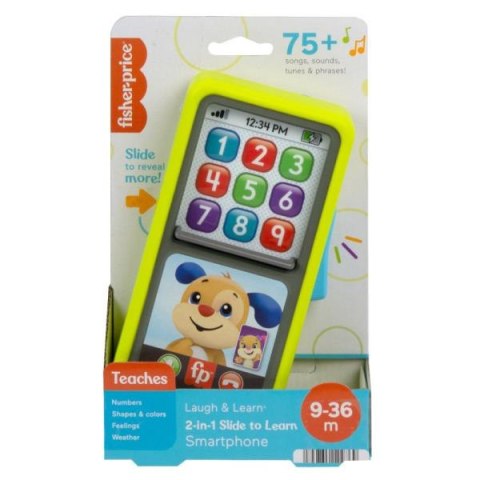 PROMO Fisher-Price Smartfonik 2w1 Przesuwaj i ucz się telefon HNL43 MATTEL