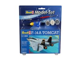 Model samolotu do sklejania 1:144 64021 F-14A Tomcat Revell +3 farbki, pędzelek, klej
