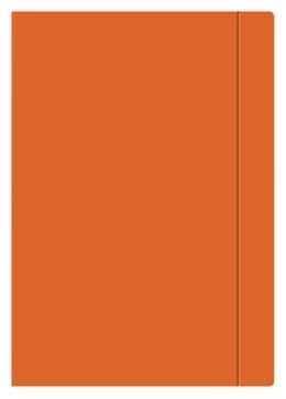 Teczka z gumką A4+ jednokolorowa pomarańczowa INTERDRUK p10 cena za 1szt