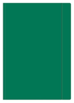 Teczka z gumką A4+ jednokolorowa zielona INTERDRUK p10 cena za 1szt