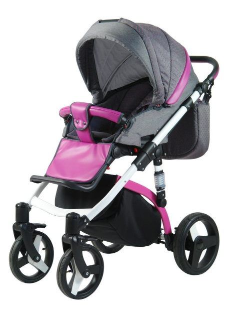 La Vita 3w1 Coneco wózek wielofunkcyjny + fotelik Kite 0-13kg różowy