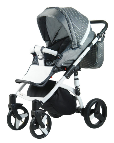 La Vita 3w1 Coneco wózek wielofunkcyjny + fotelik Kite 0-13kg szary