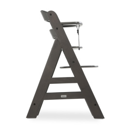 ALPHA + Hauck krzesełko do karmienia drewniane - Select Charcoal