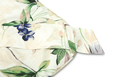 Dwustronny rożek z falbanką Becik Niemowlęcy Sensillo 75x75 - MAGNOLIA