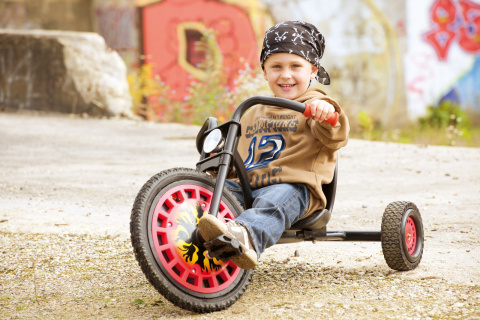 Gokart Typhoon Black Red Hauck Toys