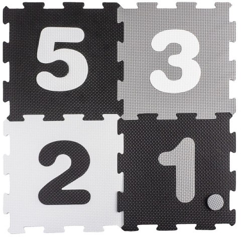 Mata Piankowa Puzzle Piankowe Cyferki Monochromatyczne #CZ