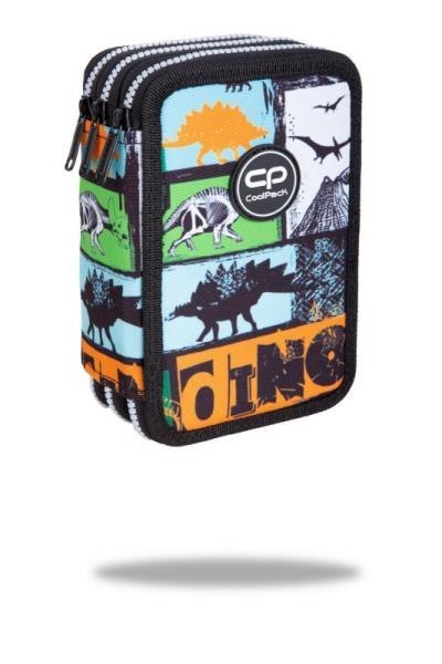 PROMO Piórnik potrójny z wyposażeniem Jumper 3 Jurassic E67604 CoolPack