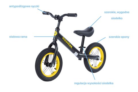 Rowerek dziecięcy Jacob black banana Moovkee